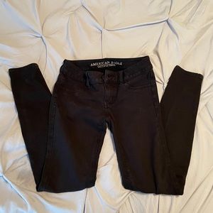 Black American Eagle Skinny Jeans